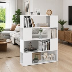 Compact High Gloss White Book Cabinet for Smart Storage