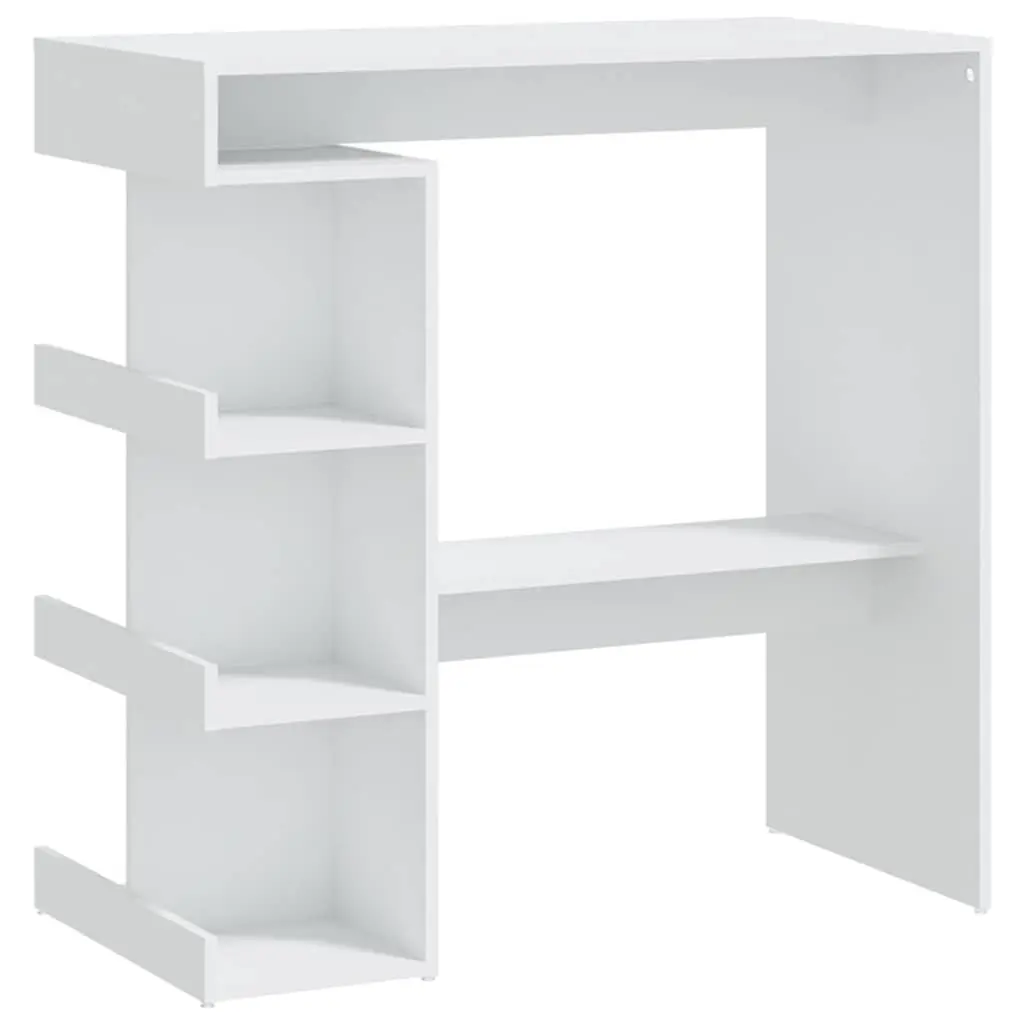 Bar Table White Space-Saving with Storage Racks