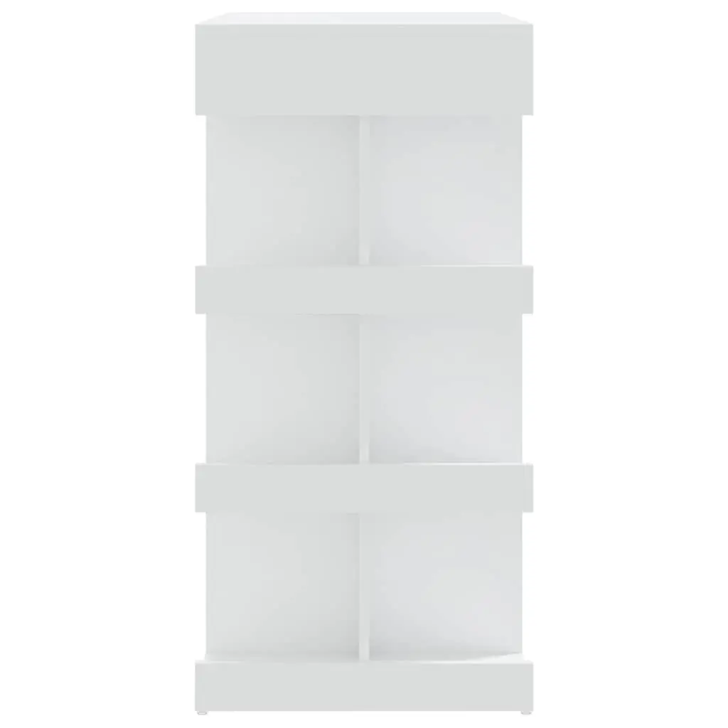 Bar Table White Space-Saving with Storage Racks
