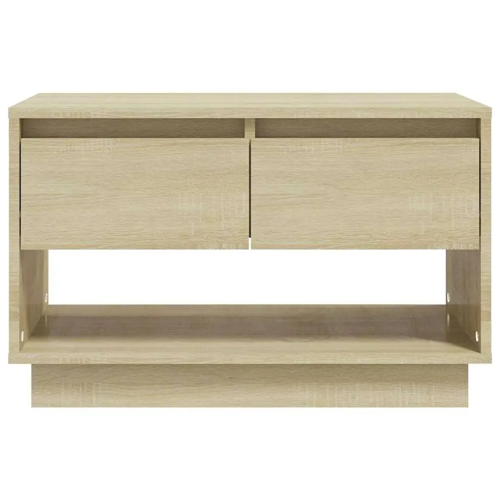 TV Cabinet Beige Engineered Wood Living Room Storage Lowboard with Drawers