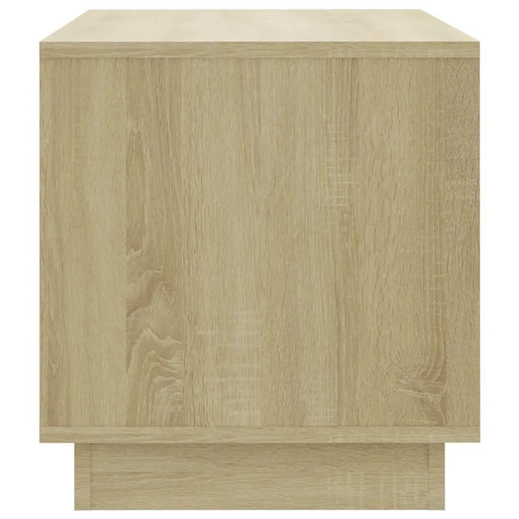 TV Cabinet Beige Engineered Wood Living Room Storage Lowboard with Drawers
