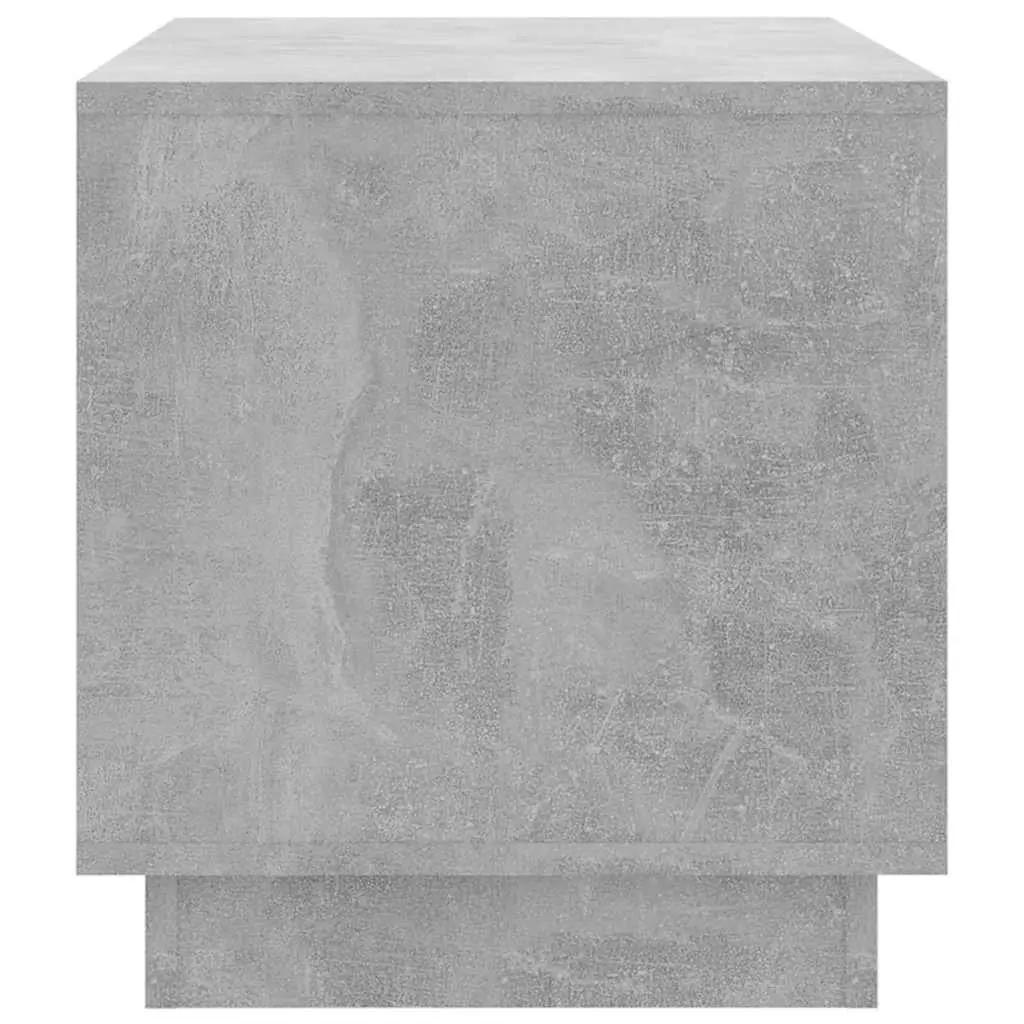 TV Cabinet Concrete Grey 70 x 41 x 44 cm 2 Drawers Open Compartment
