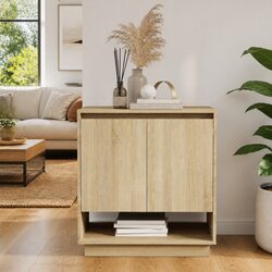 Concise Brown Sideboard with Ample Storage Space