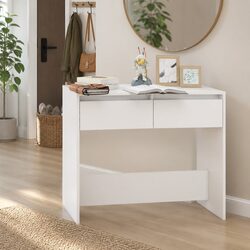White Console Table: Compact & Functional
