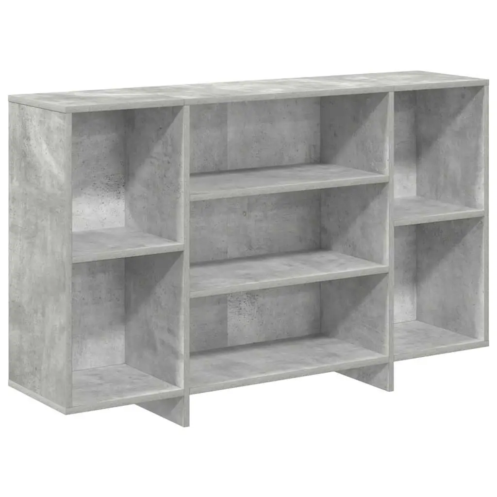 Sideboard Grey 120cm Modern Storage Cabinet with 4 Internal Shelves and Sturdy Tabletop
