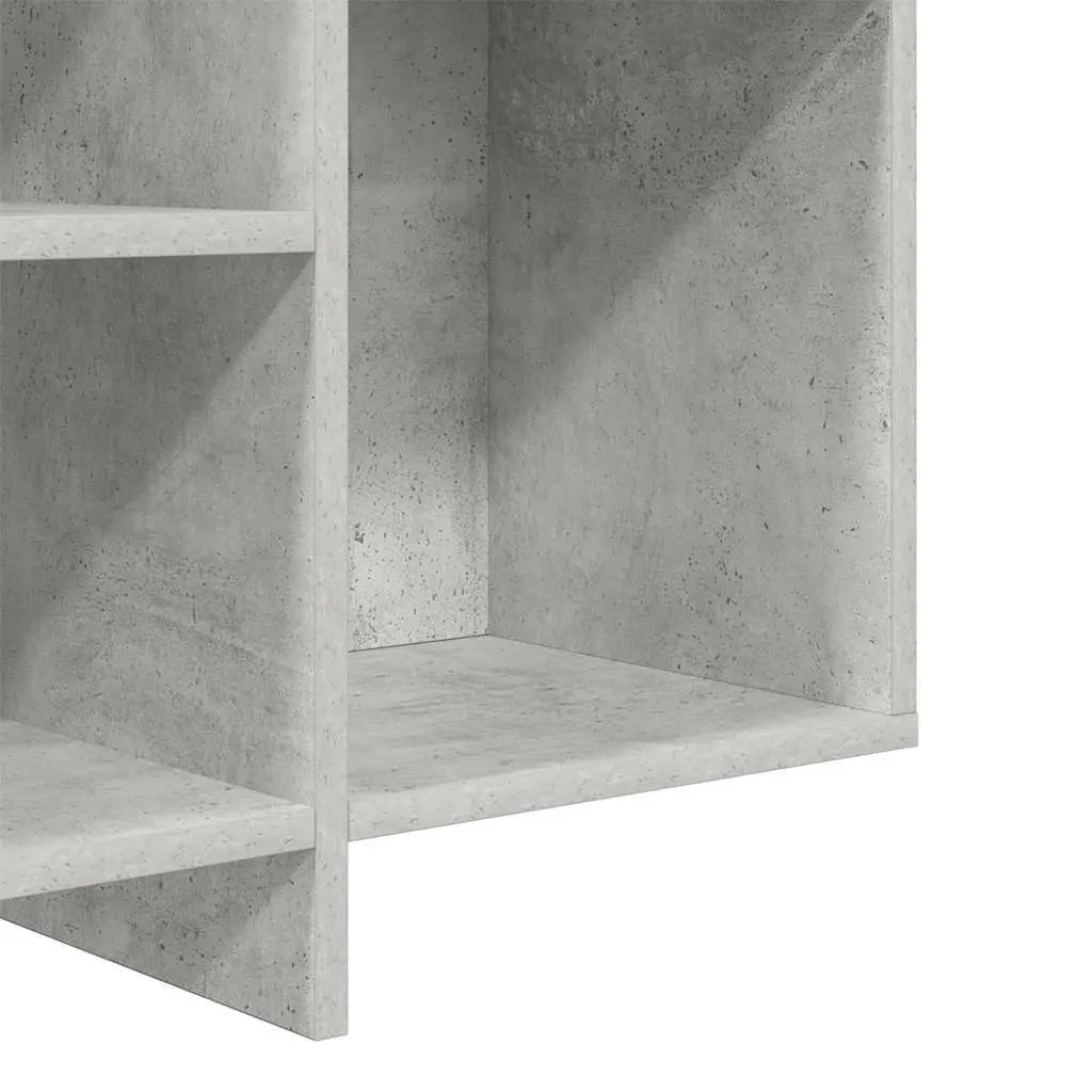 Sideboard Grey 120cm Modern Storage Cabinet with 4 Internal Shelves and Sturdy Tabletop