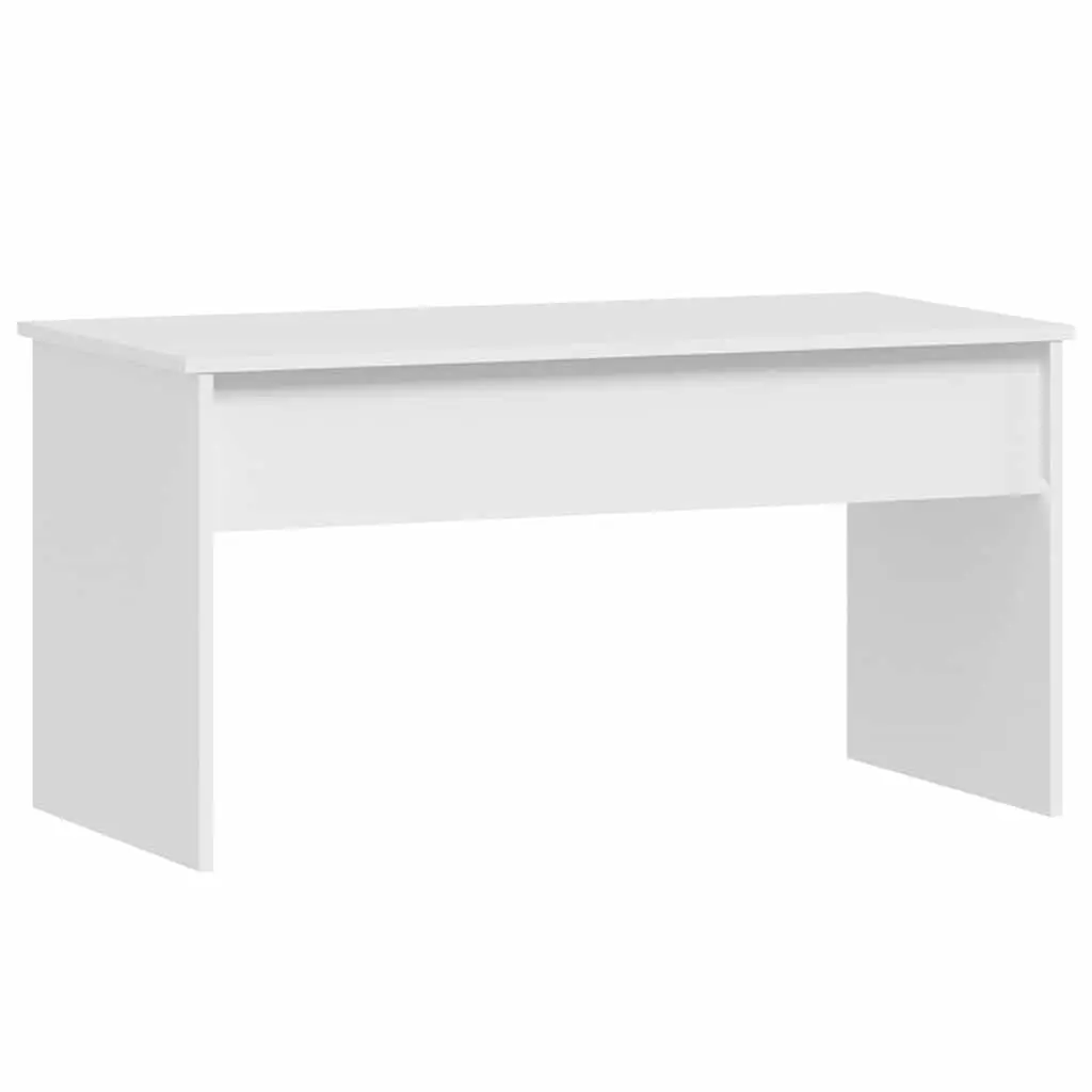 Coffee Table White Lift Top Storage Compartment Living Room Furniture