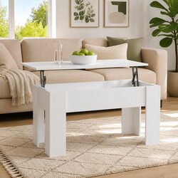 Compact Lift Top Coffee Table with Storage Solutions