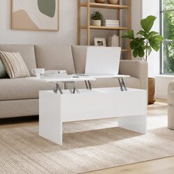Concise and Modern Coffee Table in White