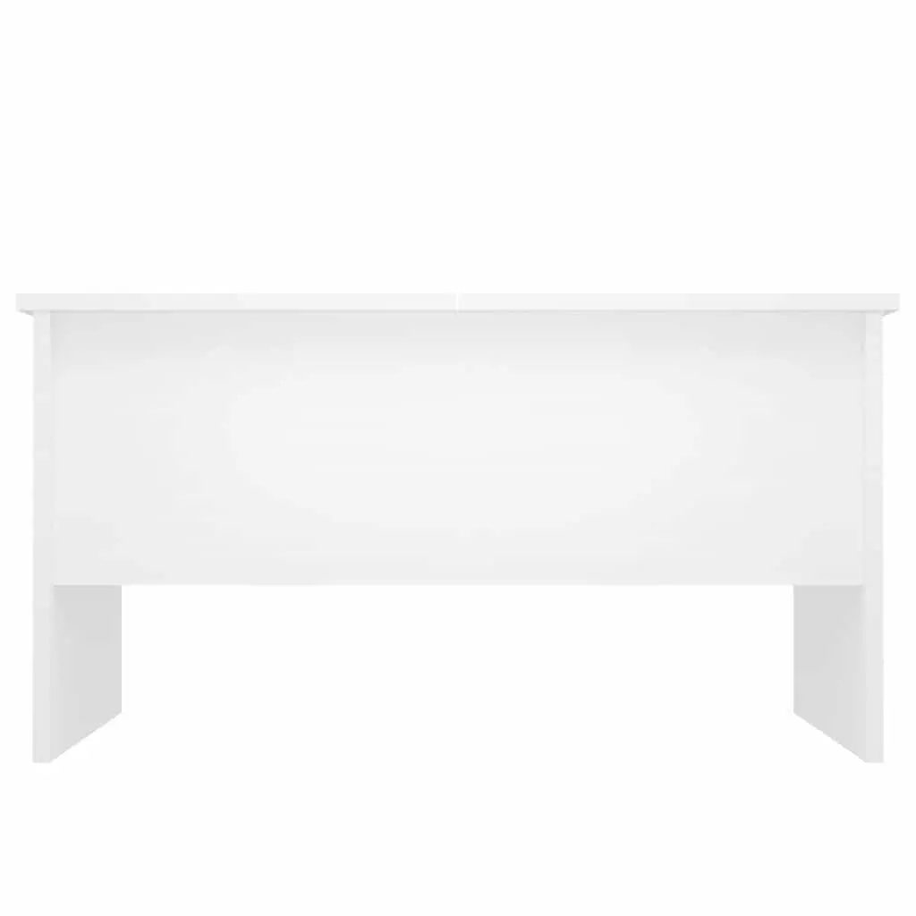 Coffee Table White Lift Top Storage Compartments Modern 80 x 50 x 42.5 cm