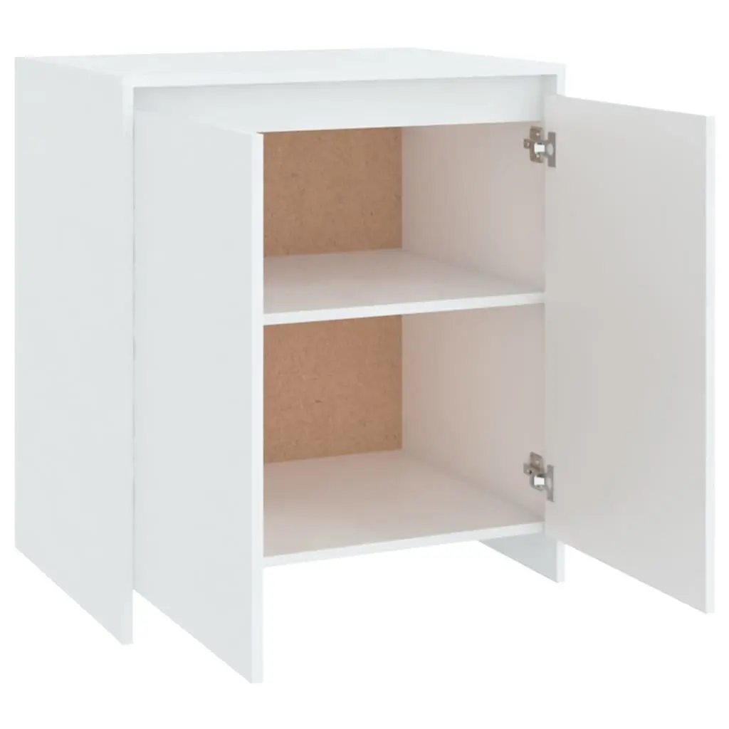 Sideboard Cabinet White 2 Door Storage Furniture Display Unit