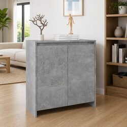 Grey Sideboard Cabinet 70x41x75cm Storage Buffet with Doors Display Furniture