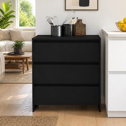 Black Sideboard Cabinet with 3 Drawers, Perfectly Designed