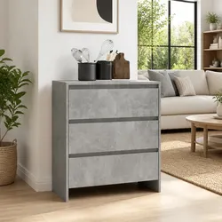 Your New Grey Sideboard with 3 Drawers Awaits