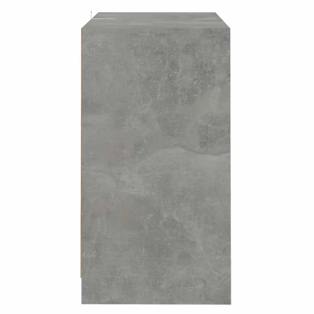Sideboard Grey 70x41x75cm Engineered Wood 3 Drawers Storage Cabinet