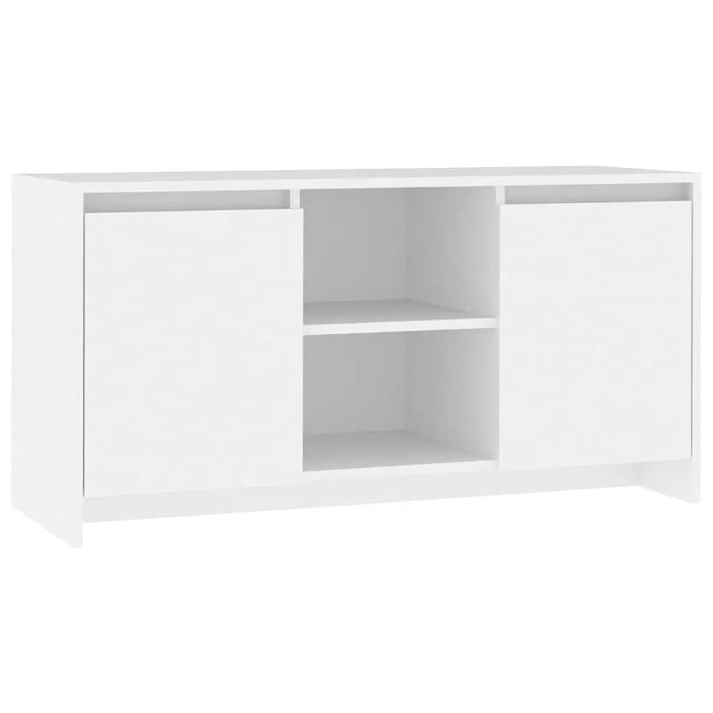 White TV Cabinet with Storage and Style