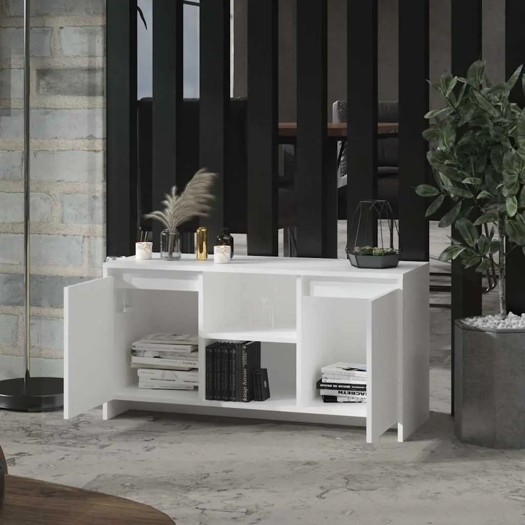 White TV Cabinet with Storage and Style