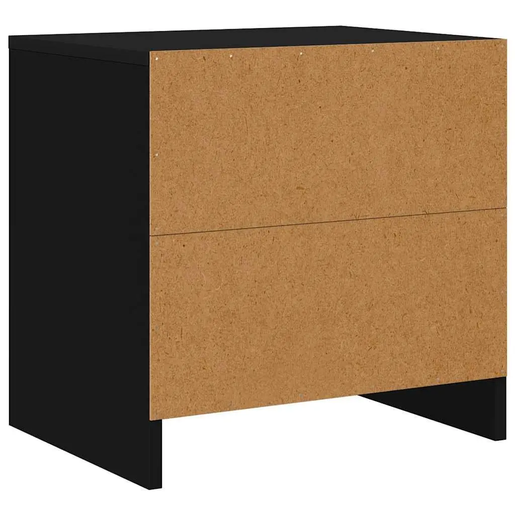 Bedside Cabinet Black 45x34x44.5 cm Storage with Door