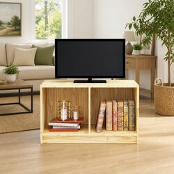Compact Pinewood TV Cabinet - Easy Storage Solution