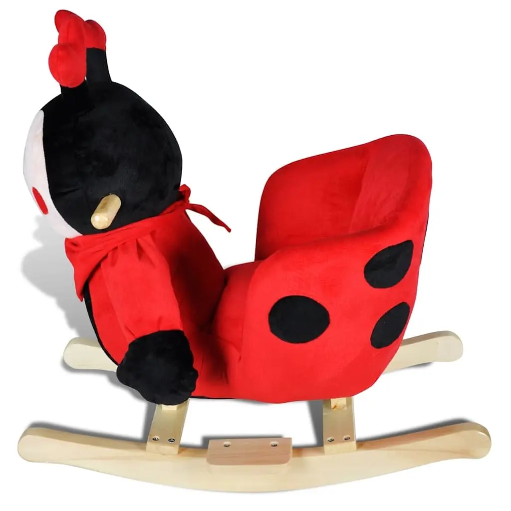 Rockers Bouncers Multicolour Soft Plush Ladybug Baby Rocker Toy