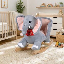 Stylish Grey Elephant Bouncer for Toddlers