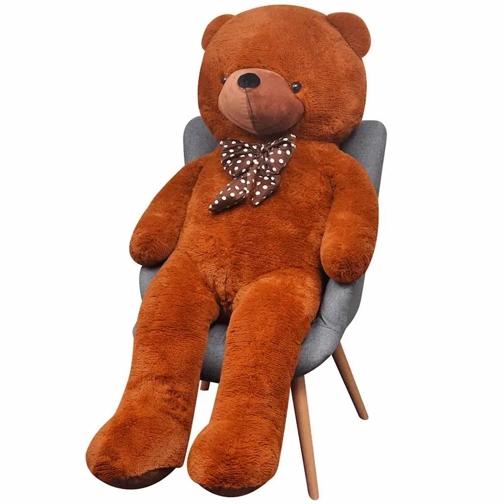 Stuffed Animal Brown 135cm Soft Plush Cuddly Teddy Bear