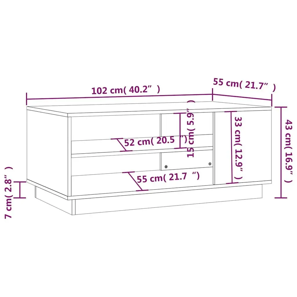 Coffee Table White Modern Design Storage Shelves Living Room Accent Furniture