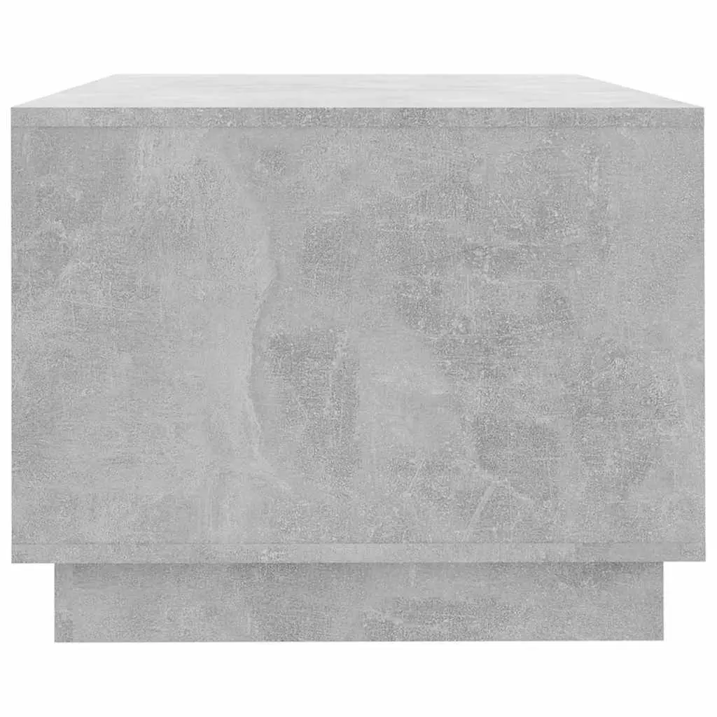 Coffee Table Grey with Storage Shelves for Living Room 102cm Engineered Wood