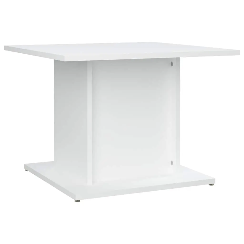 Coffee Table White Accent Living Room Furniture Engineered Wood Modern Style