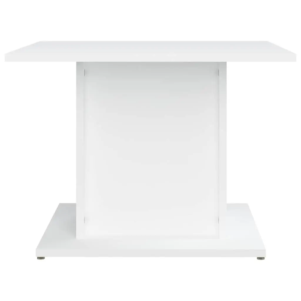 Coffee Table White Accent Living Room Furniture Engineered Wood Modern Style