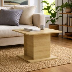 Beige Coffee Table with Practical Use and Elegant Design 55.5x55.5x40cm