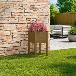 Garden Planter Box Raised Bed Wooden Outdoor Flower Pot Large Deep Container