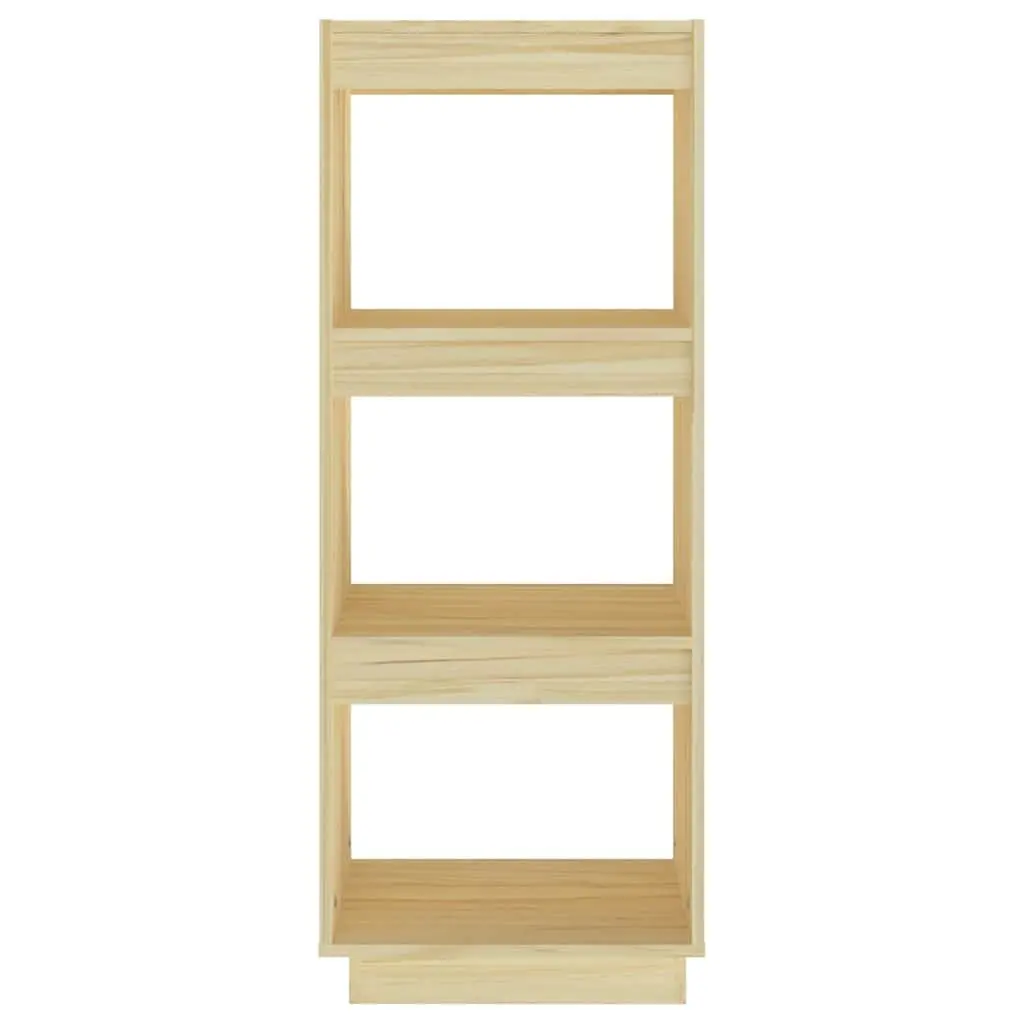 Solid Pinewood Book Cabinet Brown 40x35x103cm Room Divider Bookshelf Storage Organiser