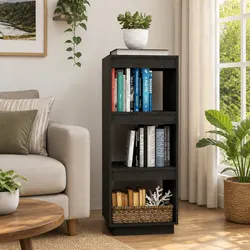 Grey Solid Pinewood Book Cabinet with Easy Care