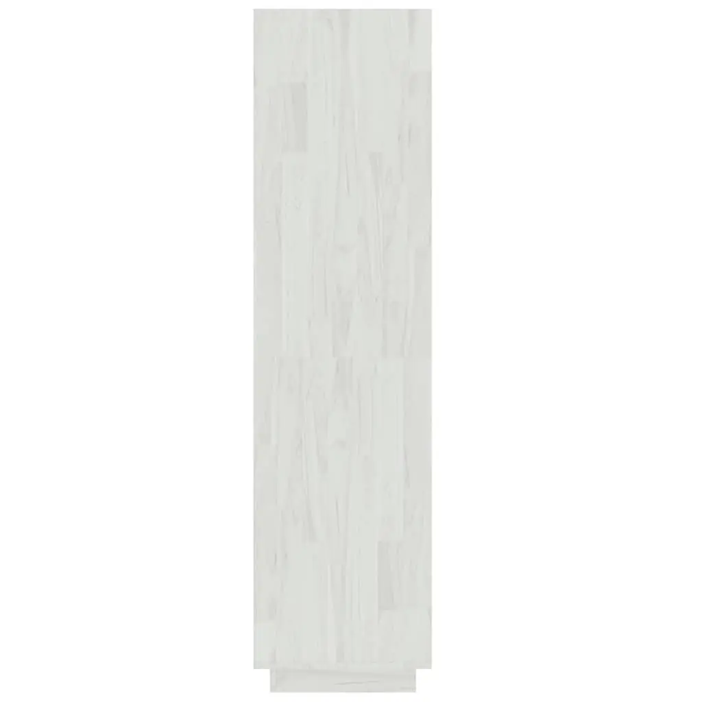 Book Cabinet White 60x35x135 cm Solid Pinewood Room Divider Bookshelf Storage