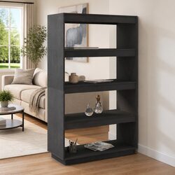 Grey Pinewood Shelf Unit