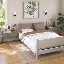 Wall-Mounted Bedside Cabinets Set of 2