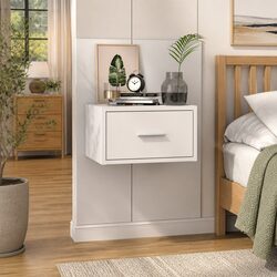 Wall-Mounted Bedside Cabinet: Space-Saving Solution