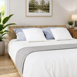 Brown Bed Headboard 200x1.5x80 cm — Quality and Style