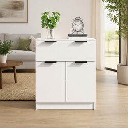 White Sideboard with Ample Storage Space