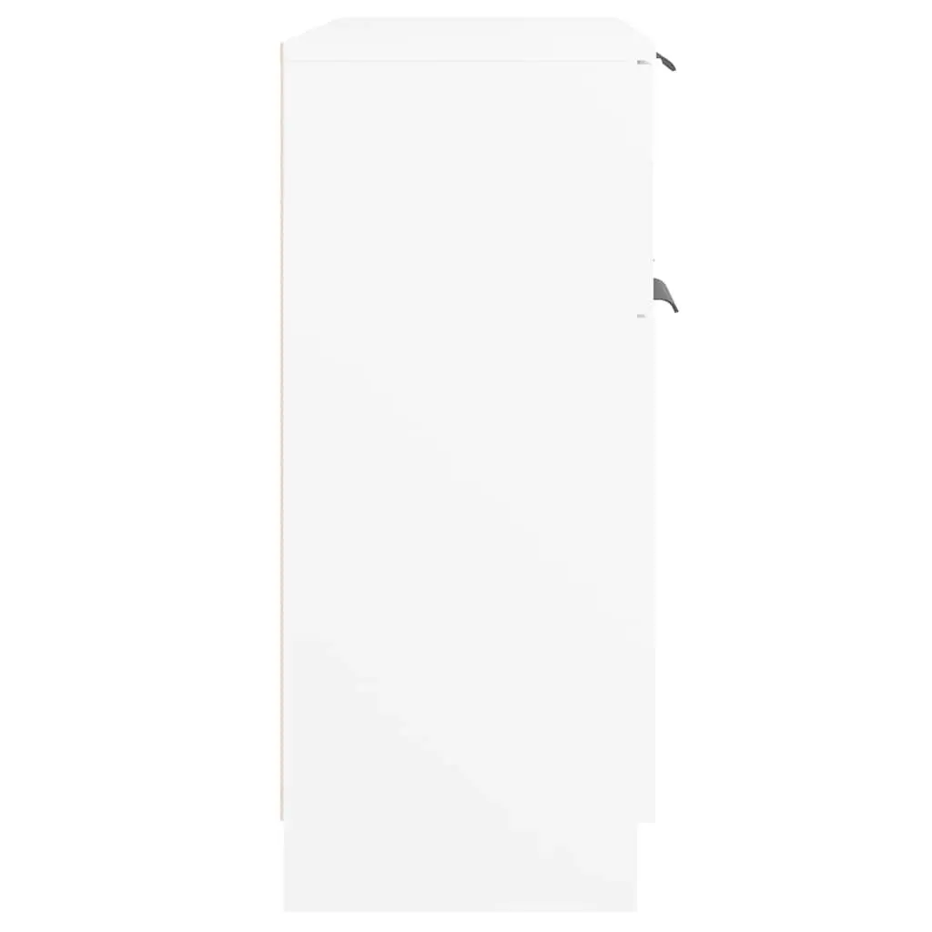 Sideboard Storage Cabinet White 60x30x70cm with Drawer and Doors Engineered Wood Furniture