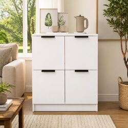 White Sideboard with 4 Doors