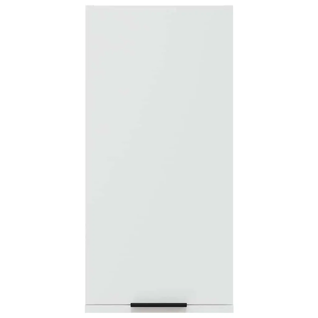 Wall-Mounted Bathroom Cabinet White 32x20x67cm One-Door Storage Unit