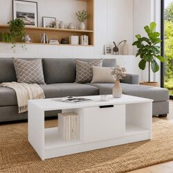 White Coffee Table: Compact Yet Functional Storage