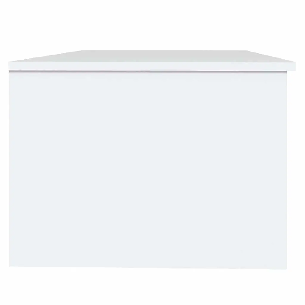 Coffee Table White 102 x 50 x 36 cm with Storage Compartments
