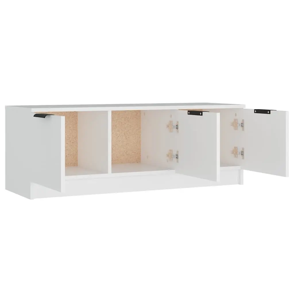 White TV Cabinet with Storage Solutions