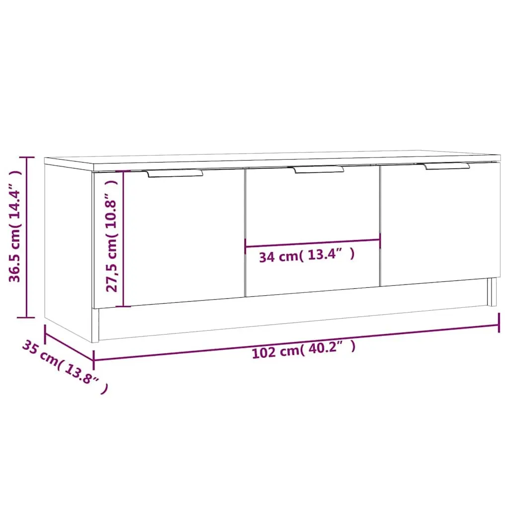 White TV Cabinet with Storage Solutions