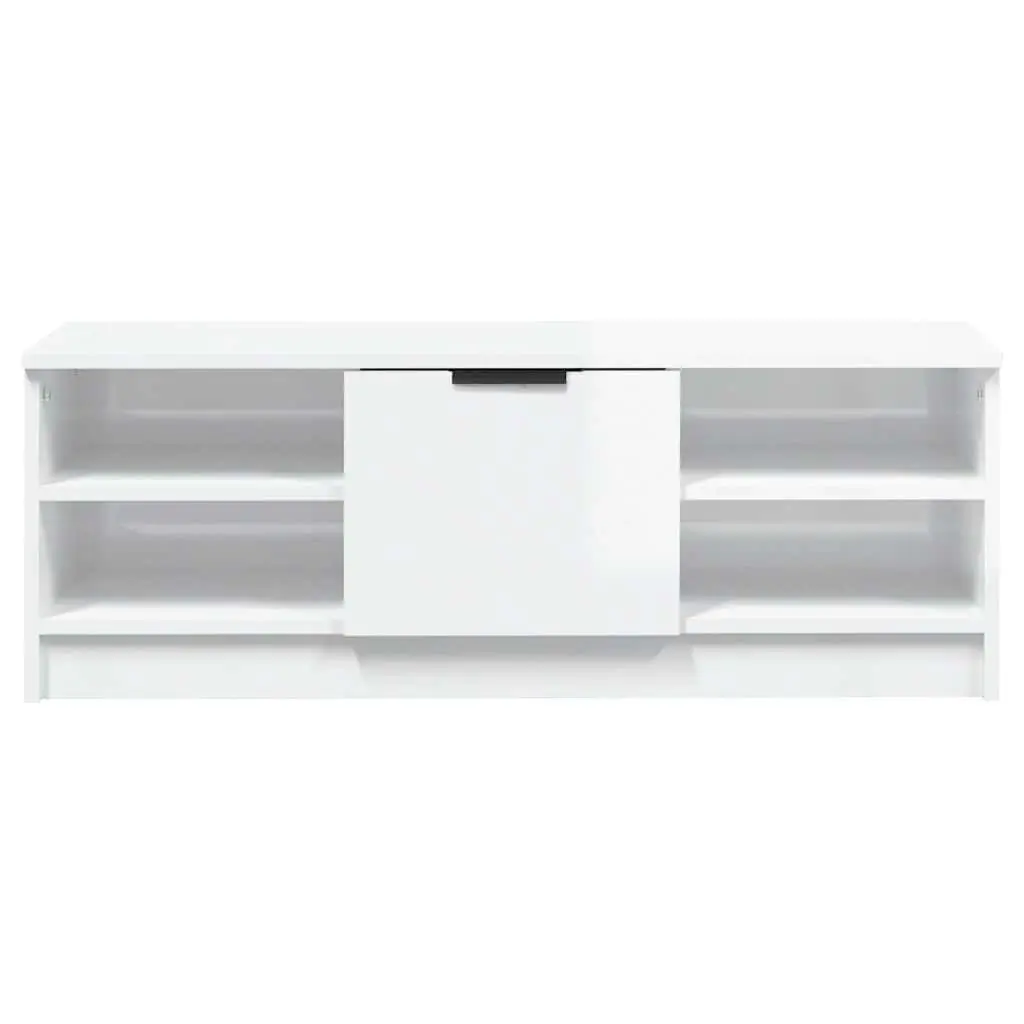 High Gloss White TV Storage Cabinet