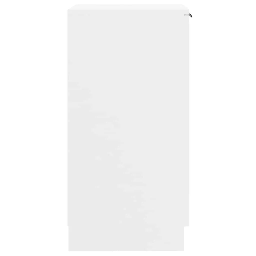 Shoe Storage Cabinet White 30x35x70 cm Engineered Wood Organizer with Door and Shelves