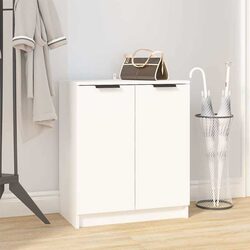 A Convenient Shoe Cabinet with 2 Doors in White